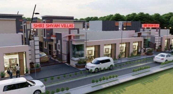 Sadullapur_a street scene with cars and a building